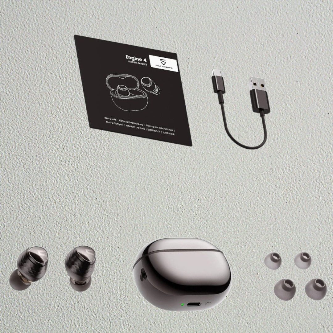 Auriculares Bluetooth 5.3 SoundPEATS Engine4 Hi-Res 43 Hrs de Batería