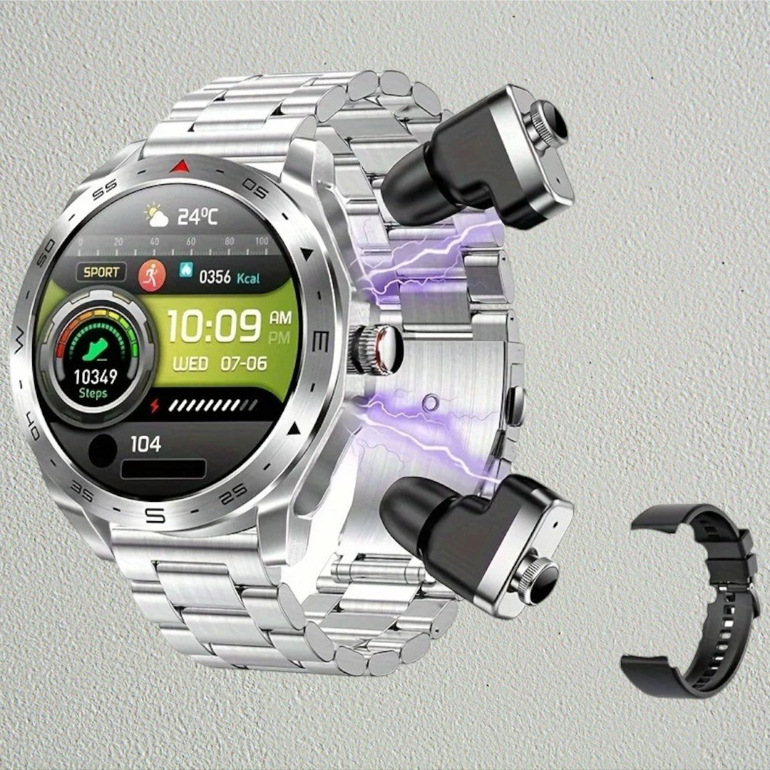 Smartwatch TWS 2 en 1 – Reloj y Auriculares en un Solo Dispositivo