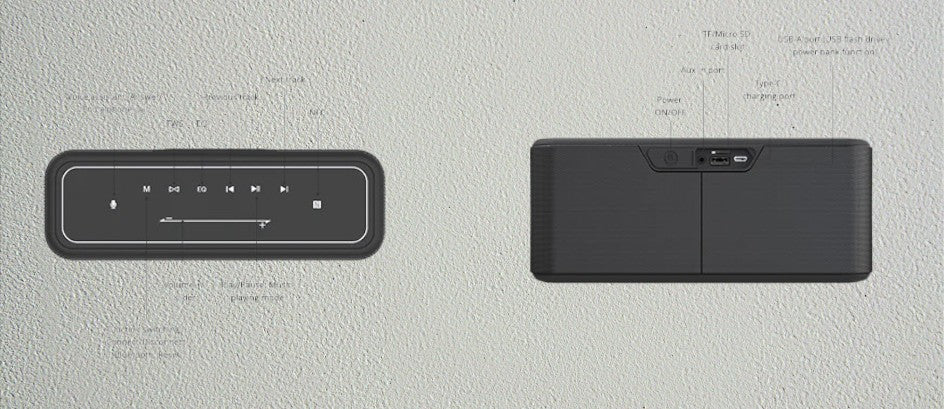 Tronsmart Mega Pro Altavoz Bluetooth Portátil 60W Graves Potenciados y Tecnología IPX5