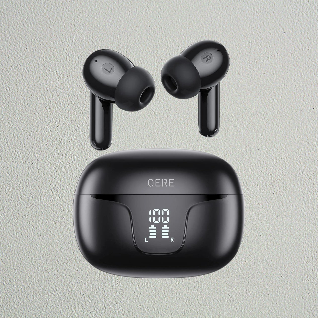 Auriculares Bluetooth 5.3 QERE E60 Cancelación de Ruido, 6 Micrófonos, 28 Horas de Batería