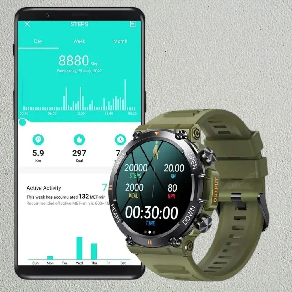 Smartwatch MEVADEN K56 Deportivo, Monitor de Salud y Llamadas Bluetooth HD