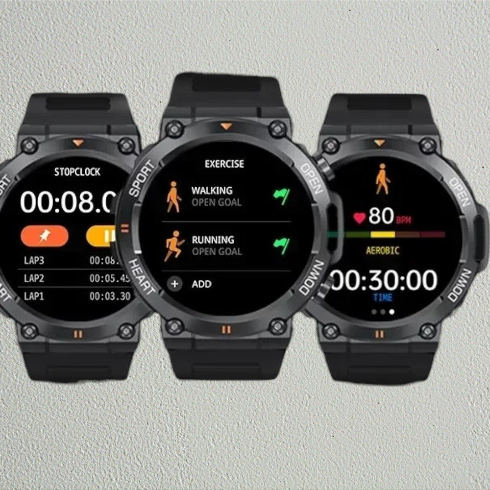 Smartwatch MEVADEN K56 Deportivo, Monitor de Salud y Llamadas Bluetooth HD