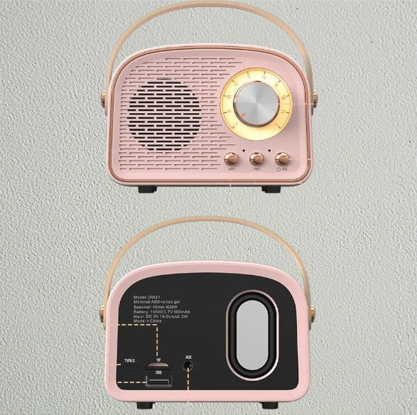 Altavoz Retro Bluetooth DW21 Estilo Clásico y Sonido Premium