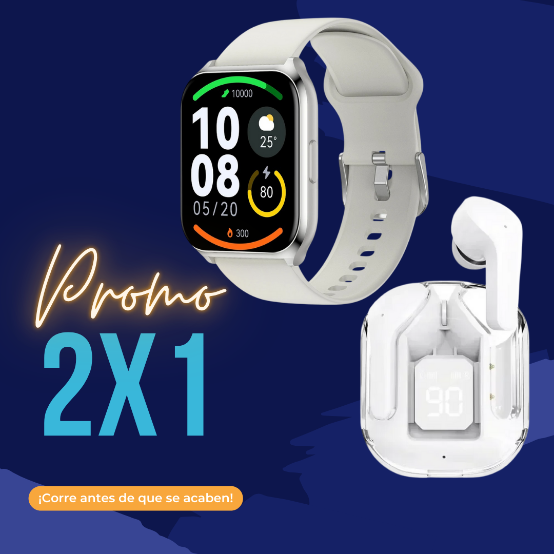 Combo Imperdible: Smartwatch + Auriculares TWS