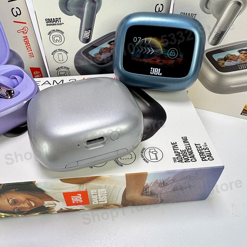 Auriculares Bluetooth JBL LIVE BEAM 3  Cancelación de Ruido y Caja LED